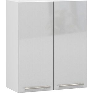 Fabryka Mebli Akord WISZĄCA SZAFKA KUCHENNA OLIWIA W 60cm BIAŁA-METALIK POŁYSK H720