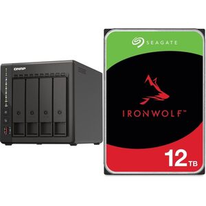Serwer plików Qnap Qnap TS-453E-8G + Seagate IronWolf 12TB (ST12000VN0008)