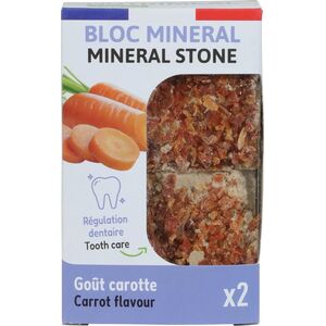 ZOLUX Kostka mineralna dla małych ssaków NUTRIMEAL 3 z marchewką 2 x 200g