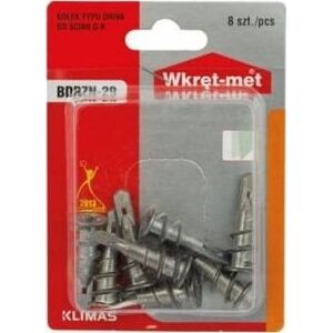 Wkręt-met Kołki metalowe driva do płyt G-K 8szt 4-4,5x30mm
