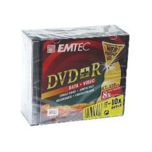 Emtec DVD+R/10/Slim 4.7GB 16x