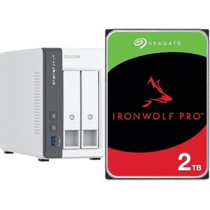 Serwer plików Qnap Qnap TS-216G + Seagate IronWolf 2TB (ST2000VN003)