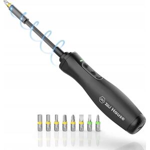 Wiha Wiha Zai home e-screwdriver, screwdriver (black, Li-Ion battery 3.6V 1.5Ah, 8 bits and extension)