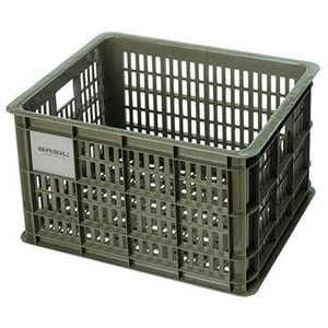 Kosz na kierownicę/bagażnik BASIL BICYCLE CRATE M, 29.5L, recycled synthetic, moss green (NEW)