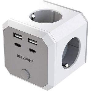 Kostka zasilająca BlitzWolf BW-EC2 8-in-1 (4xAC / 2 x USB-A / 2 x USB-C)