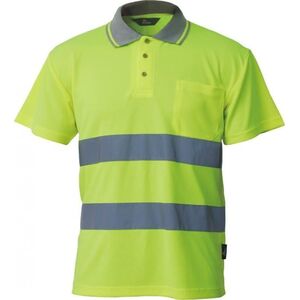 VIZWELL KOSZULKA POLO OSTRZEGAWCZA ŻÓŁTA M VWPS01-BY/M VIZWELL