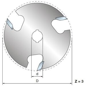 Φρέζα Freud 56-11208P 50,8X6,4X8,0-3