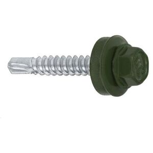 ΒΙΔΑ ΑΥΤΟΤΡΥΠΑΝΗ 4,8X35 ΞΥΛΟ+EPMD RAL6020 10ΤΜΧ