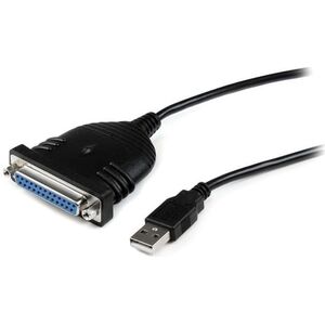 Kabel USB StarTech USB-A - DB-25 1.85 m Czarny (ICUSB1284D25)