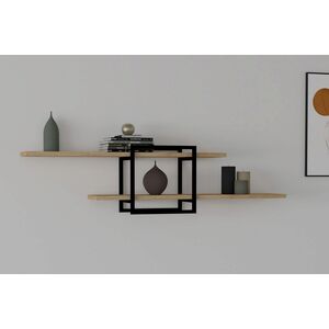 Επιτοίχιο ράφι Asir, 120x30x18 cm, μπεζ/μαύρο