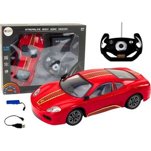 LeanToys Auto Sportowe Zdalnie Sterowane Na Pilota 1:16 R/C Czerwone