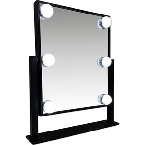 Καθρέφτης μακιγιάζ με φωτισμό LED 6 φορές Gerard Brinard Black Hollywood 36 x 30 x 6 cm