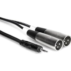Kabel Hosa Jack 3.5mm - XLR x2 2m srebrny (CYX-402M)