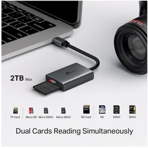TP-Link UA440C αναγνώστης καρτών (1xUSB-C3.2Gen1,1xmicroSD,1xSD)