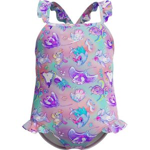 Dziecięcy Strój Kąpielowy Alv Digi Pt Frill Tsrp 1pc If  fiery red/white/french blue rozmiar 6