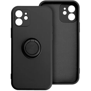 Θήκη SILICONE RING για XIAOMI Redmi Note 14 4G (GLOBAL - 164,84mm x 78,15mm x 8,16mm) μαύρο