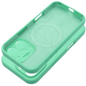 Θήκη SILICONE 2mm για IPHONE 16 Plus συμβατή με MagSafe σε χρώμα μέντας