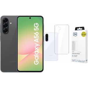 Smartfon Samsung Galaxy A56 5G 8/256GB Grafitowy  (SM-A566BZKCEUE) + Etui Clear Case