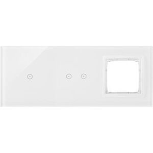 Πάνελ αφής Kontakt-Simon 54 Touch DSTR3120/70 τρεις μονάδες ένα πεδίο αφής δύο οριζόντια πεδία αφής άνοιγμα για εξοπλισμό λευκό μαργαριτάρι