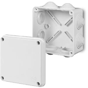 Επιτοίχιο κουτί Elektro-plast NASIELSK EP-LUX 0243-10 118X118X68mm 8-εξόδου χωρίς ένθετο IP55 διακλαδωτήρας ερμητικό λευκό