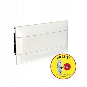 Rozdzielnica modułowa Legrand Practibox S 137366P podtynkowa 1x18 modułów IP40 drzwi białe do pełnych ścian + wyłącznik nadprądowy 1P B16 RX3 (1 szt.)