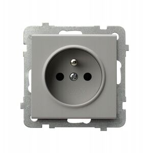Μονή πρίζα εγκατάστασης με γείωση Ospel Sonata GP-1RZ/m/82 κασμίρ