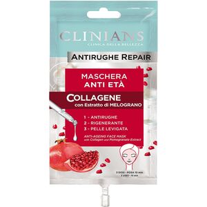 Μάσκα προσώπου Clinians Anti-Ageing Collagen & Pomegranate, 15 ml