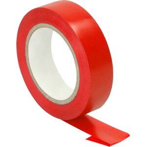 Ταινία μόνωσης κόκκινη, μη εύφλεκτη, πλάτος 15mm, πάχος 0,13mm, μήκος 10m
