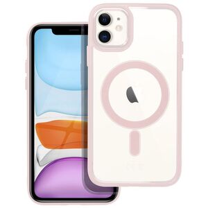 Θήκη COLOR EDGE MAG COVER συμβατή με MagSafe για IPHONE 11 ροζ