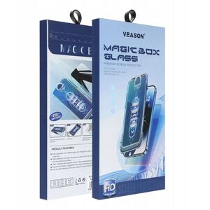 Tempered Glass 6D Pro Veason Easy-Install Glass + Applicator - για Iphone 16 Pro μαύρο