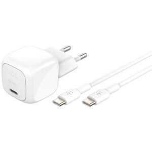 Belkin BOOST Charge USB-C/USB-C 30WLad.PD,ws+Kab.WCA008kq1MWH-B6