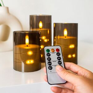 OlsenHome - LED Φως Σε Γυαλί - 3 Πακέτο