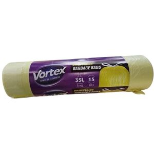 ΣΑΚΟΥΛΕΣ ΣΚΟΥΠΙΔΙΩΝ VORTEXDRAWSTR ΚΙΤΡΙΝΟ 35L 15ΤΕΜ