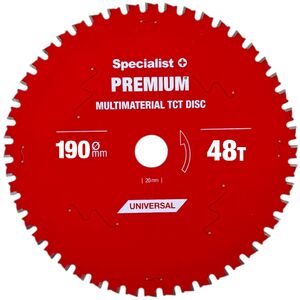 Δίσκος κοπής 190x48Tx30mm, Πολυυλικό PREMIUM, SPECIALIST+