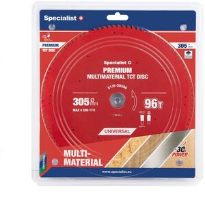 Δίσκος κοπής 305x96Tx30mm, Πολυϋλικό PREMIUM, SPECIALIST+