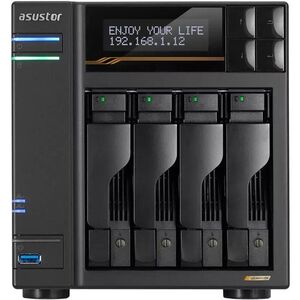 Διακομιστής αρχείων Asustor LOCKERSTOR 4 AS6704T 4-bay, Intel Celeron N5105 Τετραπύρηνος 2.0GHz, 8GB RAM DDR4. 4x M.2 PCIe (NVMe), 2x 2.5 GbE. 2x USB 3.2. HDMI 2.0b| 1xPCIe