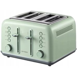 BUYDEEM Τοστιέρα για 4 φέτες, μοντέλο DT640E, χρώμα Cozy Greenish, EU