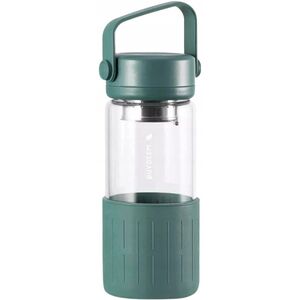Γυάλινο μπουκάλι με ενσωματωμένο φίλτρο 300ml, μοντέλο DG42, χρώμα Cozy Greenish
