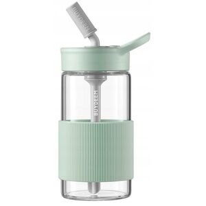 Γυάλινο μπουκάλι με καλαμάκι 500 ml, μοντέλο CD1017, χρώμα Cozy Greenish