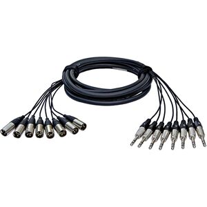 ALVA - Kabel 8 x XLRm - 8 x TRS 2m