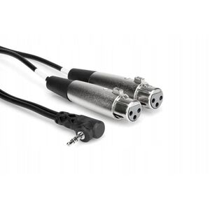 Hosa - Kabel TRS R 3.5mm - 2 x XLRf 0.6m