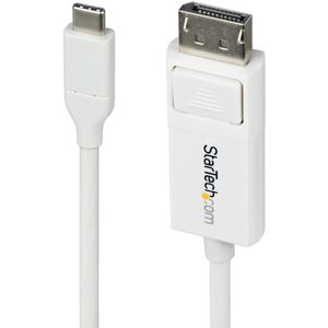 StarTech CDP2DP2MBW προσαρμογέας καλωδίου 1,9 m DisplayPort USB Type-C Λευκό