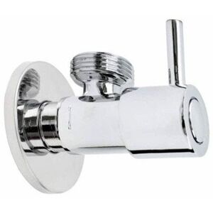 Invena γωνιακή βαλβίδα με κεραμική κεφαλή 1/2"x1/2", χρώμιο ZW-43-015