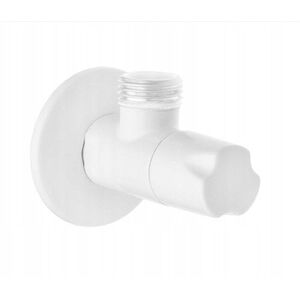 Invena γωνιακή βαλβίδα με κεραμική κεφαλή 1/2"x3/8", λευκό ZW-49-00B-W