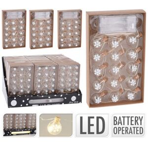 ΑΛΥΣΙΔΑ LED 15LED ΝΙΦΑΔΕΣ ΧΙΟΝΙΟΥ 3 σχέδια