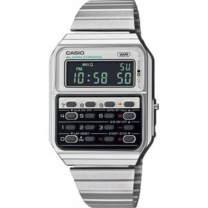 Zegarek Casio Zegarek Męski Casio CA-500WE-7BEF Srebrzysty ( 34 mm)
