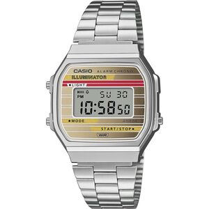 Casio Vintage Zegarek dla dzieci Casio A168WEHA-9AEF srebrny
