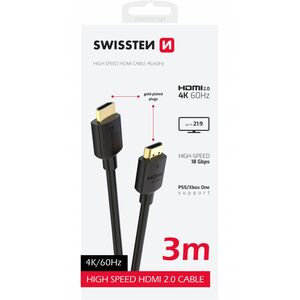 Swissten Καλώδιο HDMI σε HDMI 4K 3m