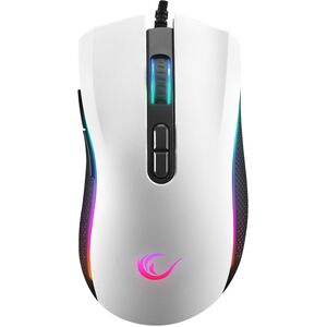 Rampage SMX-R44V2 gaming 12800 DPI RGB LED 1K Hz HUANO Macro λευκό