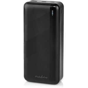 NEDIS Powerbank 30000mAh, schwarz